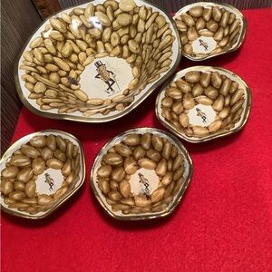 Mr Peanut metal/ tin bowls